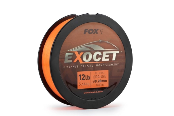 Fox Exocet Fluoror Orange Mono 0.30mm 14lb / 6.5kg (1000m) - Big Catch  Tackle